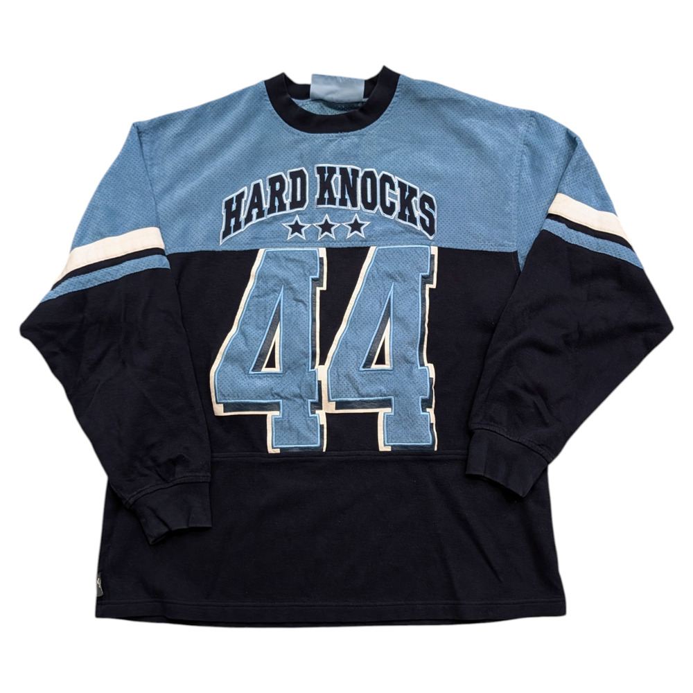 90s/Y2K Hard Knocks Long Sleeve Jersey Style Shirt